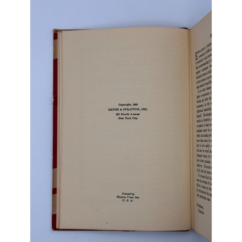 1946 A Guide for the Tuberculous Patient Erwin Sweany Vintage Medical Book - Picture 6 of 12